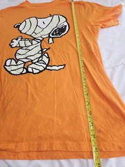 Peanuts Hybrid L Snoopy Mummy Orange cotton Blend Unisex Festive Halloween