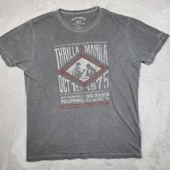 Muhammed Ali Shirt Men Large Boxer Fight Greatest Thrilla Manila Retro 70s Adult
