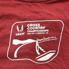 Mens M USA Track & Field Cross Country Championship T Shirt 2025 Nike Lubbock TX
