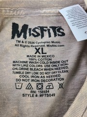 Misfits Crimson Ghost Tank Top XL Acid Wash Sleeveless Band Shirt Punk Rock NWT