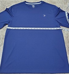 Reel Legends Shirt Mens S Short Sleeve Blue Polyester Fishing Outdoor Beach