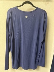 Solbari Men’s Bamboo / Cottom UPF 50+ Long Sleeve Crew Neck Navy Size L