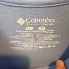 Columbia Men’s Pfg Hooks Short Sleeve T-shirt – Light Blue Size XXL