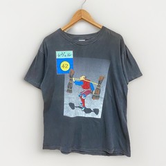 Vintage 80s Level 42 T Shirt Men’s Large 1988 Staring At The Sun Tour Faded Rock