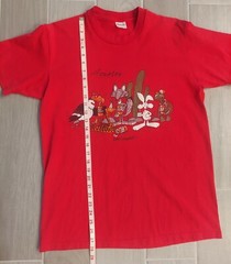 Vintage Stedman Single Stitch Shirt Houston Party Animals 80’s USA Large Red