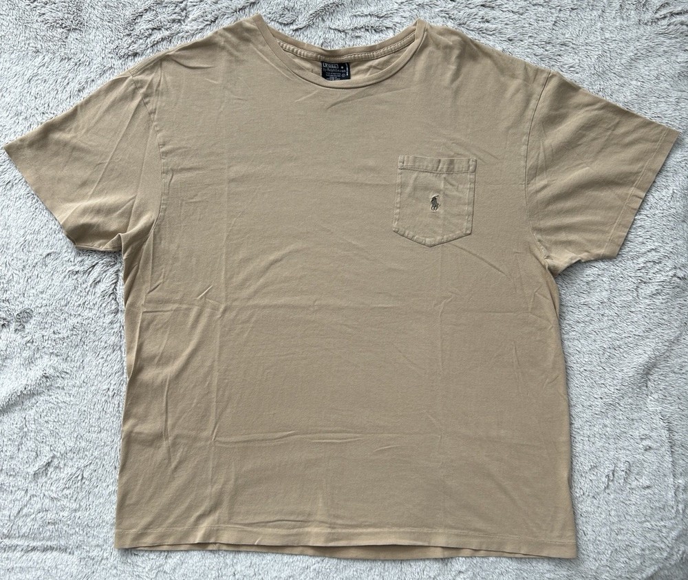 Vintage 90s Polo Ralph Lauren Pocket T Shirt Size L Made In USA Single Stitch