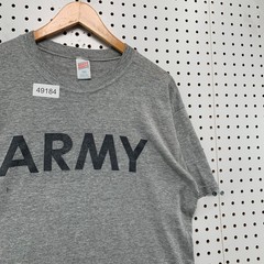 Vintage Soffe US Army T Shirt Mens Large Gray 90s Military PT Graphic Tee