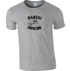 Banzai Pipeline ‘Surf’s Up’ Souvenir T-Shirt – Retro Surfer, Various Colours