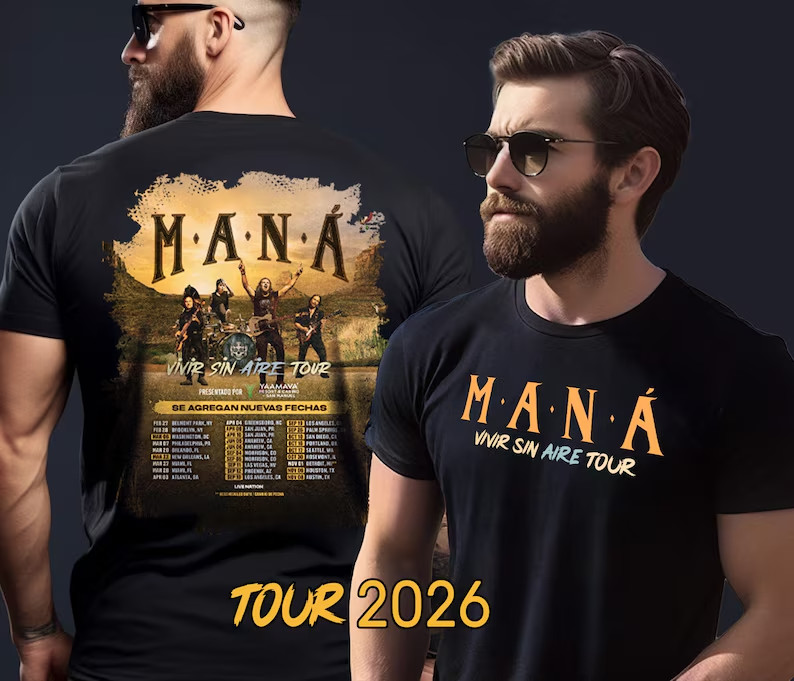 mana tour 2026 t-Shirt unisex comfortable and soft t-shirt