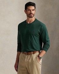 Polo Ralph Lauren Green Blue Pony Men’s Long Sleeve T Shirt Layer Size M 1defect