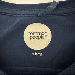 Common People T-Shirt Men’s XL Graphic 100% Cotton Regular Fit High Quality Navy