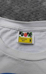 BAPE Pigment Tie Dye Big Ape Head Tee White Blue Purple M