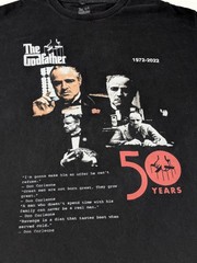Godfather 50 Years Men’s T Shirt Anniversary Mafia Movie 1972 Don Corleone M