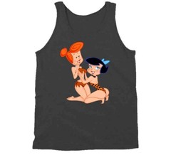 Classic Cartoon Retro Fun Parody Sexy Girls Wilma & Betty Funny Joke Tanktop