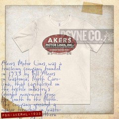 Akers Motor Lines 1933 Vintage Men’s T-Shirt