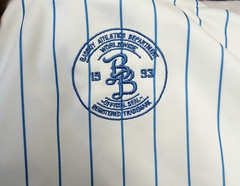 Vintage Bad Boy Brand Baseball Jersey L 1993 Pinstripe Snap Button Shirt Hip Hop