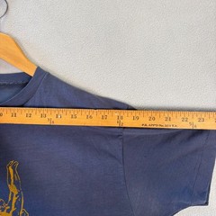 VTG 70s Ohio State Wrestling T Shirt Mens XL 20×27 Blue Champion Blue Bar