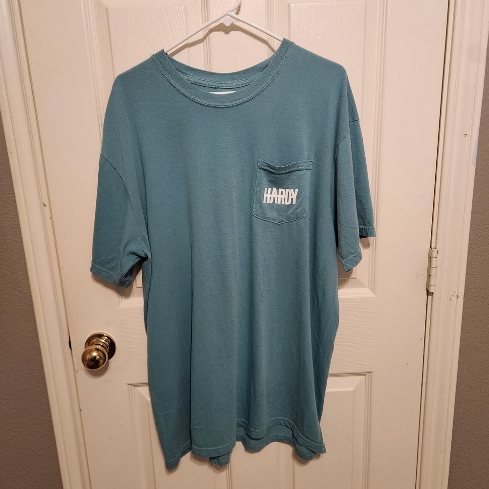 Hardy Sold Out Skull T-Shirt XL Sea Green Short Sleeve Never Worn Tour Shirt
