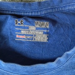 Under Armour Mens HeatGear Loose Fit Graphic T-Shirt Blue Medium 0280