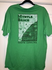 Myrtle Beach South Carolina green T-shirt size large