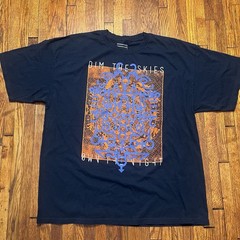 Sean John Graphic T-Shirt Navy Blue Abstract Print Short Sleeve Size XXL