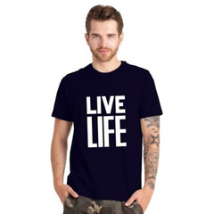 New Mens Printed T Shirts Short Sleeve Crew Neck 100% Cotton Tees Casual Top