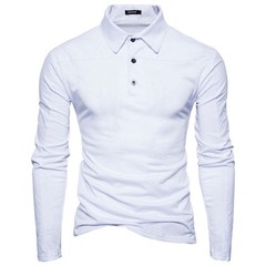 Mens Long Sleeve Shirt Casual Muscle Fit Turn-down Collar Tops T-shirt Blouse