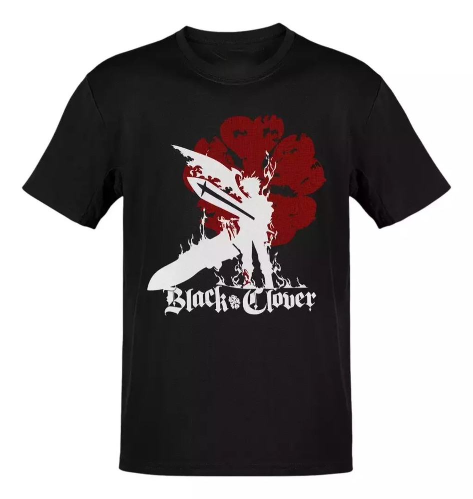 Anime Black Clover Sta White Logo Red T Shirt Size S – 5Xl Gift For Friends