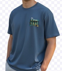 Pierce Archive Green Van Gogh STARRY NIGHT RHÔNE T- Shirt Men’s Size SMALL
