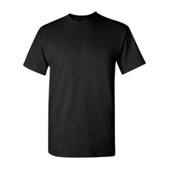 LOT of 6 of Gildan White or Black 50/50 Plain Shirts!