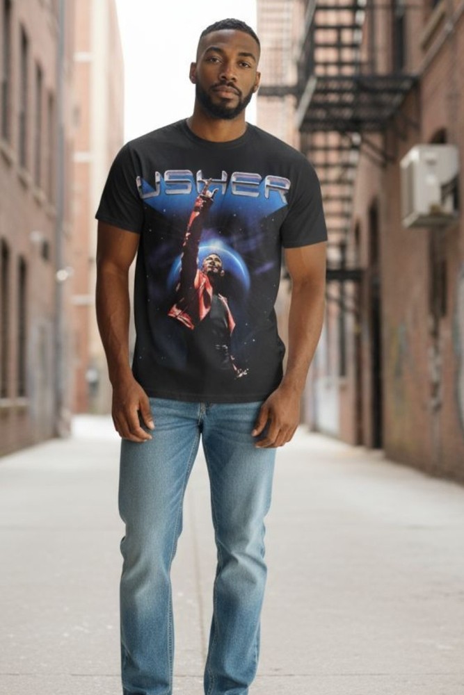 Usher OMG Tour 2011 Unisex Rare Concert Shirt Rap R&B Y2K Vintage Music