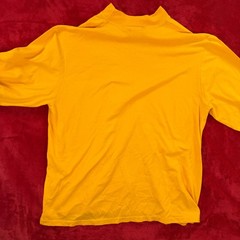 HIGH 5 SPORTSWEAR Men’s Yellow XL Mock Neck Long Sleeve T-Shirt Syberg’s