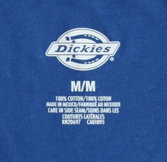Dickies’ Men’s T-Shirt Heavy Weight Short Sleeve, 100% Cotton Pocket Tee WS450RB