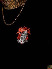 Sullen Men’s Loyal Till Death Standard T-shirt Praying Skeleton Hands Tattoo Tee