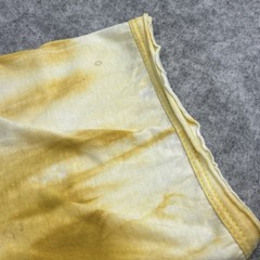 Sure tie dye spiritual design t shirt large mens yellow Short Sleeve Well Used