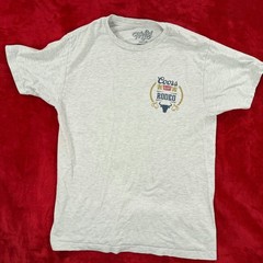 Tee Luv Men’s Gray Medium Coors Banquet Rodeo Cotton Blend Graphic T-Shirt