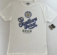 New Southern Select Beer Men’s Medium T-Shirt Galveston Texas Red Jacket White