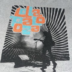 Lollapalooza Graphic T-Shirt Large Gray Concert Festival Tee Fest Large Uni Sex