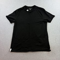 Lacoste Shirt Mens Large Black Short Sleeve Tagless Crewneck T-Shirt Adult