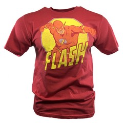 The Flash Men’s T-shirt Vintage StyleGraphic Tee DC Comics Universe Batman Comic