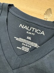 Nautica T-Shirt V-Neck Short Sleeve with Logo Size 2XL