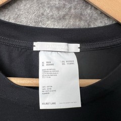 Helmut Lang Thanks Helmut Logo Black Shirt Size XL Luxury Designer