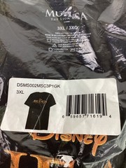 Disney Lion King Mufasa Black T-Shirt Cotton 3XL New Sealed