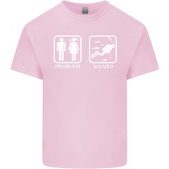 Scuba Diving Problem Solved Mens Light Cotton T-Shirt