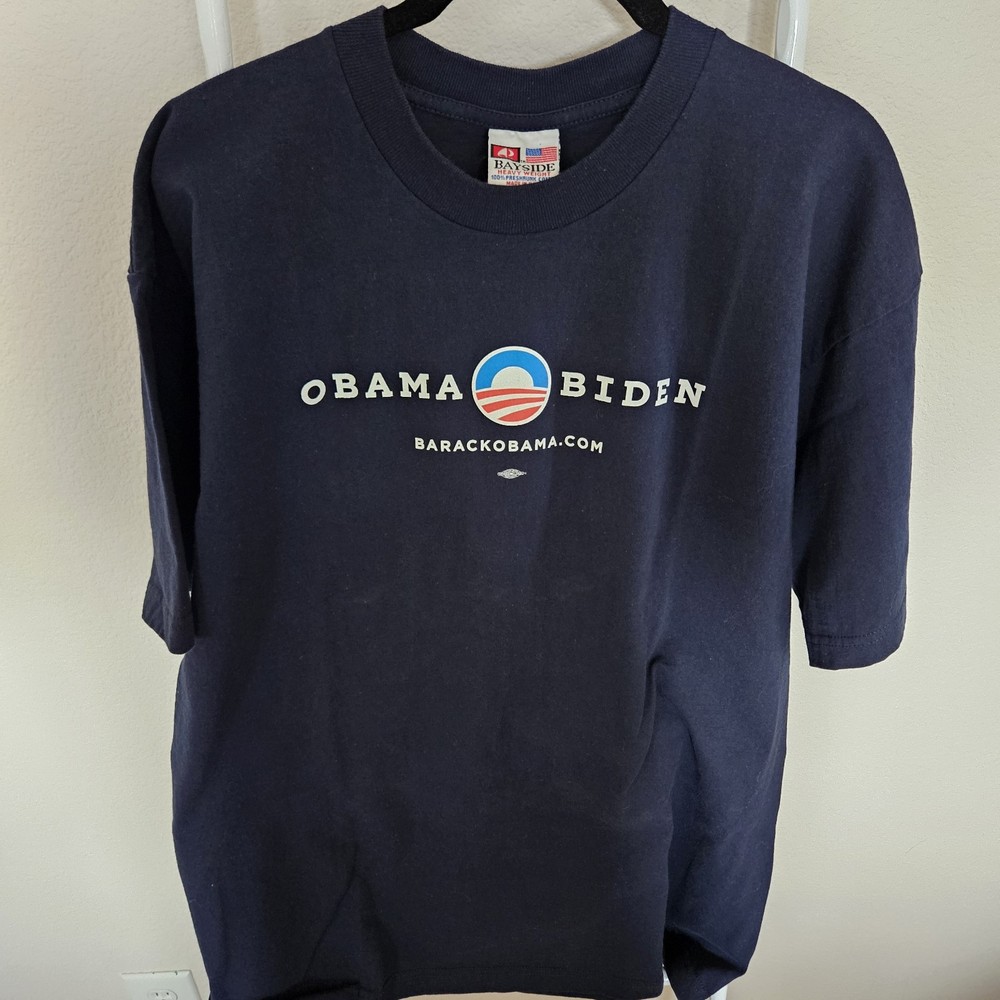 Barack Obama/ Joe Biden Official 2008 Campaign Bayside T-shirt Size XL