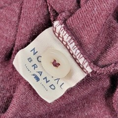 The Normal Brand Mens Shirt Size XXL Burgundy Puremeso 3 Button Henley L/S Logo