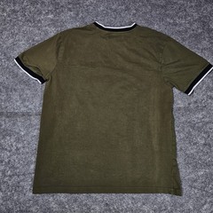 Free Planet T-Shirt Men’s L Green Ringer S/S Cotton Spandex Pocket
