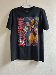 Marvel Wolverine Men’s Short Sleeve Panel Bust Black Graphic T-Shirt M ( 38-40)