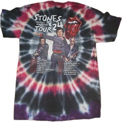 Rolling Stones Hackney Diamonds World Tour 2024 Tie Dye Music Band t-shirt sz M