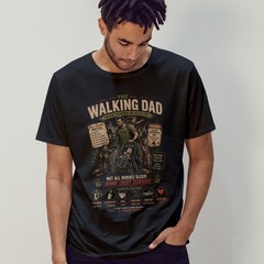 The Walking Dad Surviving Fatherhood Mens T-Shirt Zombie Parody Gift For Him